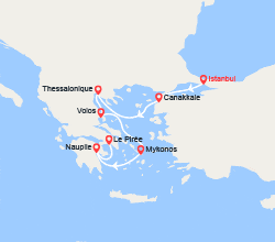 itin&eacute;raire croisi&egrave;re Méditerranée Orientale : Turquie, Grèce 