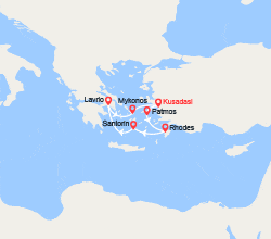itinéraire croisière Méditerranée Occidentale : Turquie, îles Grecques, Grèce 