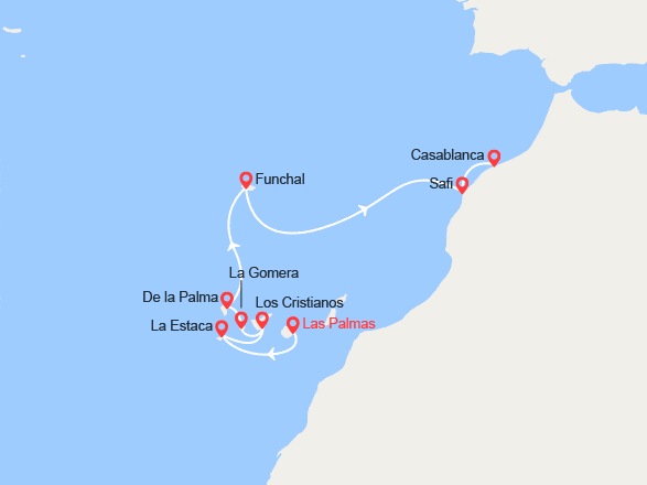 itin&eacute;raire croisi&egrave;re Canaries Madère : 11e Festival de piano en mer 