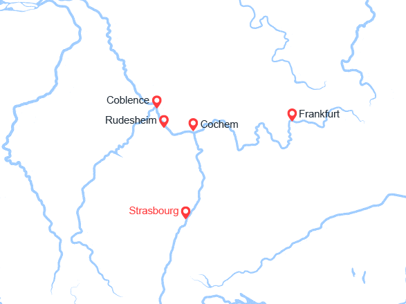 itinéraire croisière Rhin et ses affluents : 3 fleuves : le Rhin, la Moselle et le Main (SFS_PP)