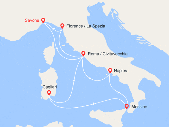 itinéraire croisière Méditerranée : A la découverte de l'Italie