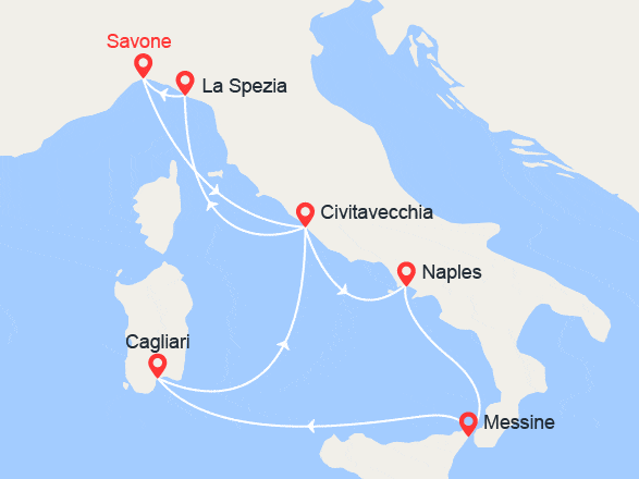 itinéraire croisière Méditerranée : A la découverte de l'Italie