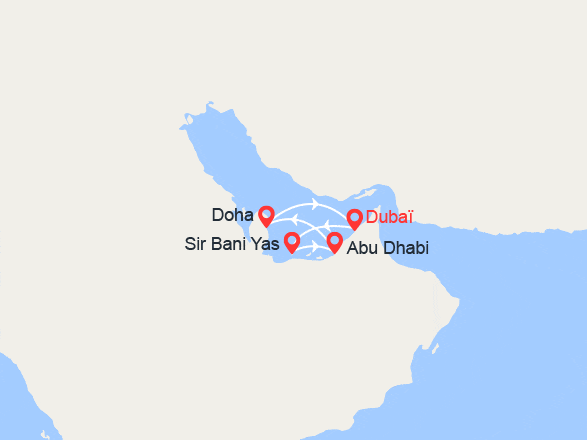 itinéraire croisière Moyen Orient : Abu Dhabi, Qatar, Dubaï