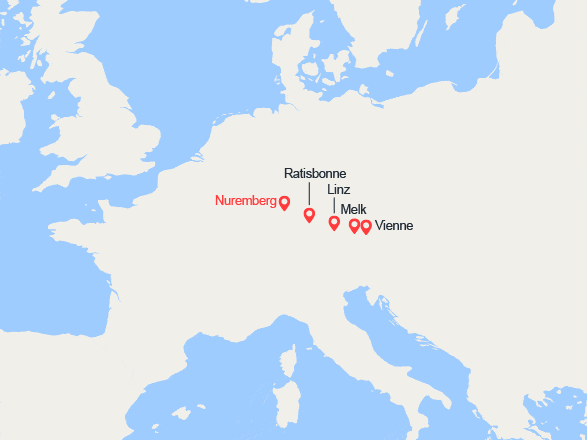 itin&eacute;raire croisi&egrave;re Danube : Allemagne, Autriche 