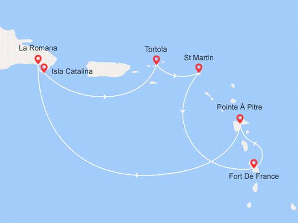 itinéraire croisière Caraïbes et Antilles : Antilles, Iles Vierges
