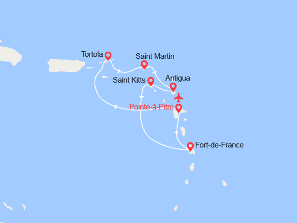 itinéraire croisière Caraïbes et Antilles : Antilles, Iles Vierges