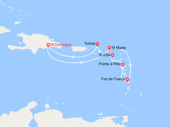 itinéraire croisière Caraïbes et Antilles : Antilles, Iles Vierges