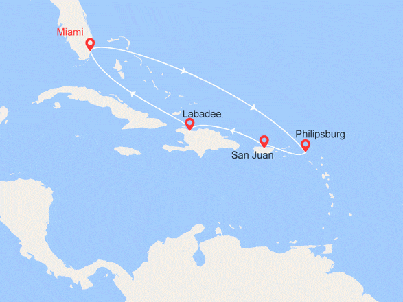 itinéraire croisière Caraïbes et Antilles : Antilles, Porto Rico et Haïti