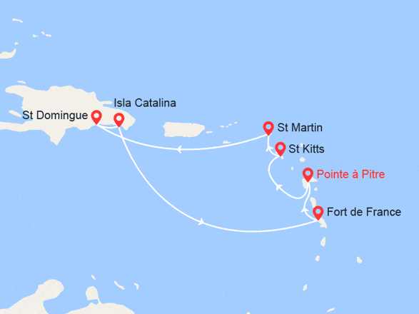 itinéraire croisière Caraïbes et Antilles : Antilles, Rép. Dominicaine