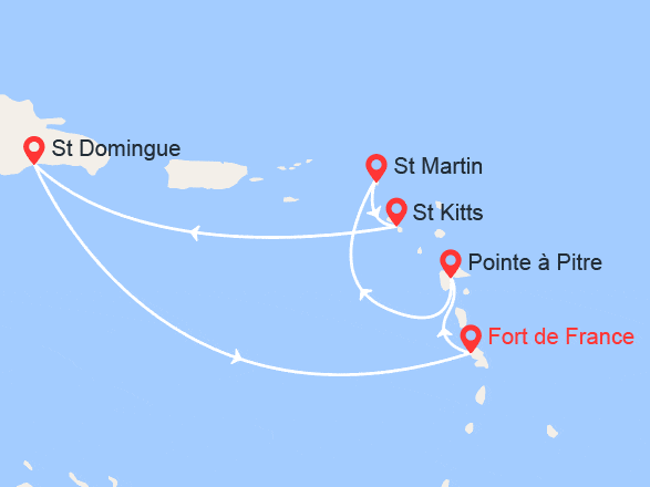 itinéraire croisière Caraïbes et Antilles : Antilles, Rép. Dominicaine