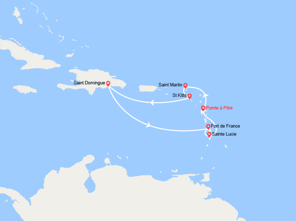 itinéraire croisière Caraïbes et Antilles : Antilles, Rép. Dominicaine