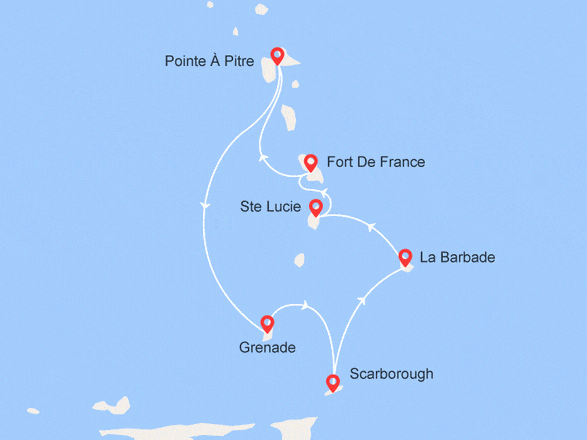itinéraire croisière Caraïbes et Antilles - Cuba : Antilles, Trinité et Tobago