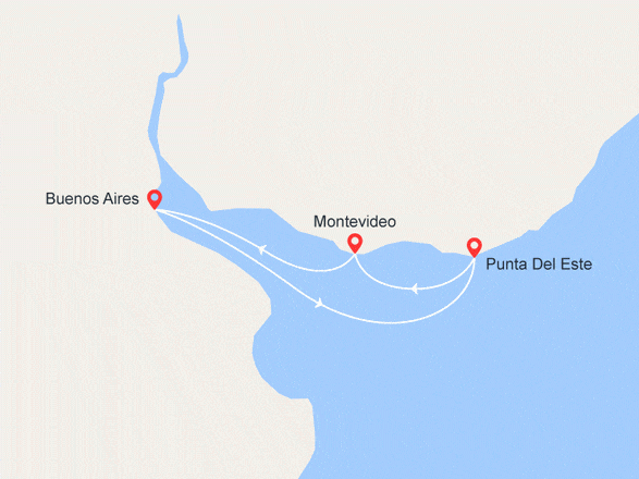 itinéraire croisière Amérique du Sud : Argentine et Uruguay