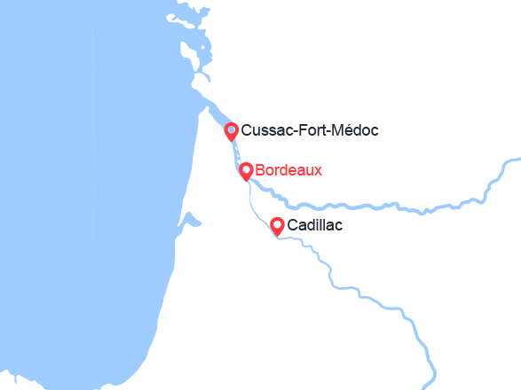 itinéraire croisière Gironde Garonne : Au cœur de Bordeaux et sa région : itinéraire découverte (BOS_PP)