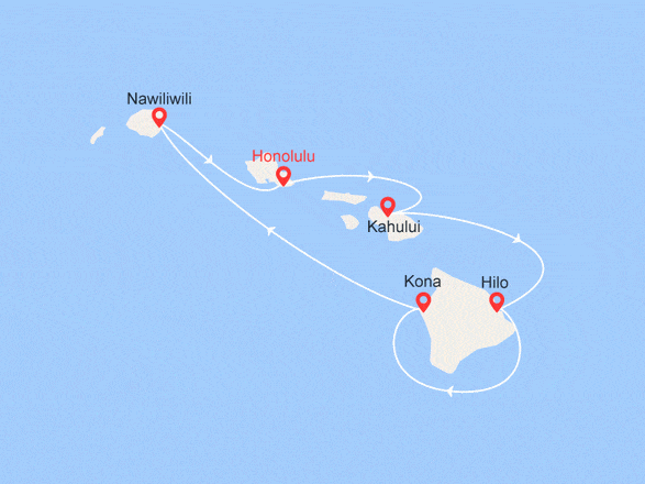 itinéraire croisière Hawai : Au coeur des îles Hawaï