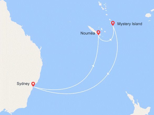 itinéraire croisière Pacifique : Australie, Vanuatu et Nouvelle-Calédonie