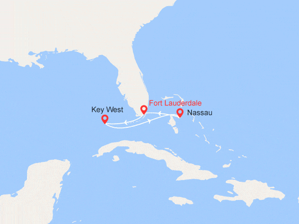 itinéraire croisière Caraïbes et Antilles : Bahamas