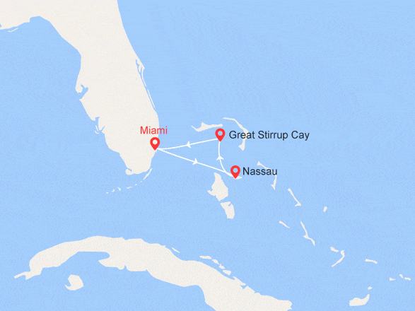 itinéraire croisière Caraïbes et Antilles : Bahamas : Nassau, Great Stirrup