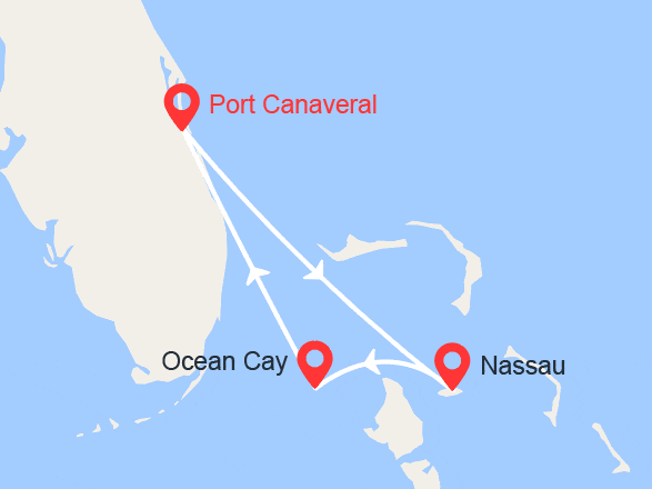 itinéraire croisière Caraïbes et Antilles : Bahamas : Nassau, Ocean Cay
