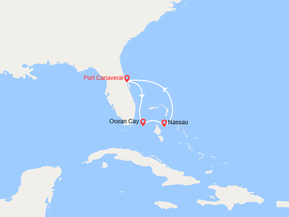 itinéraire croisière Caraïbes et Antilles : Bahamas : Ocean Cay, Nassau