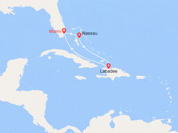 itinéraire croisière Caraïbes et Antilles : Bahamas, Haïti