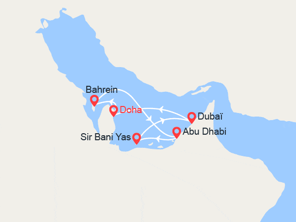 itinéraire croisière Moyen Orient : Bahreïn, Émirats arabes unis