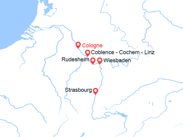 itinéraire croisière Rhin et ses affluents : Beauté du Rhin