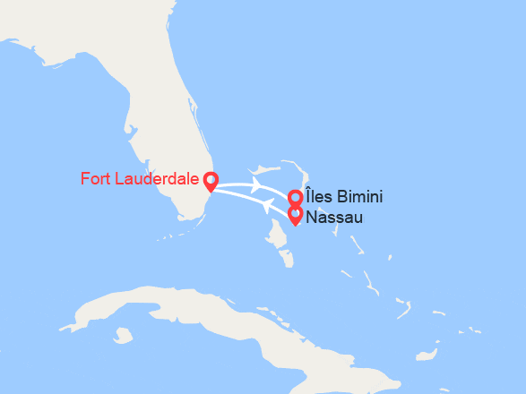itinéraire croisière Caraïbes et Antilles : Bimini et Nassau