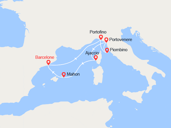 itinéraire croisière Méditerranée : Brises de la Méditérranée