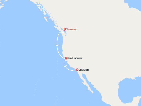 itinéraire croisière Amérique du Nord : Canada et USA