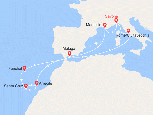 itinéraire croisière Canaries Madère - Canaries Madère : Canaries, Madère, Espagne