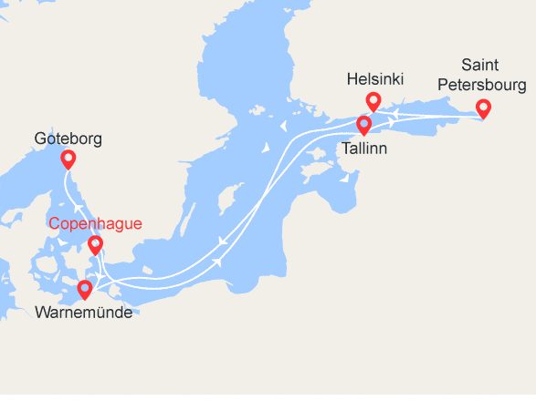 itinéraire croisière Baltique : Capitales de la Baltique