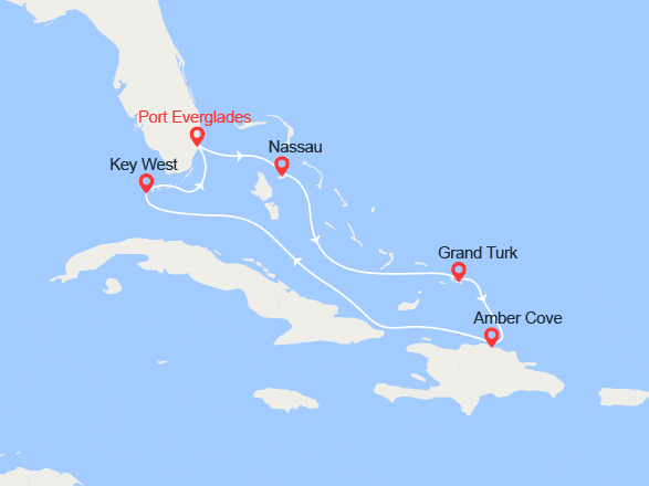 itinéraire croisière Caraïbes et Antilles : Caraïbes Magiques