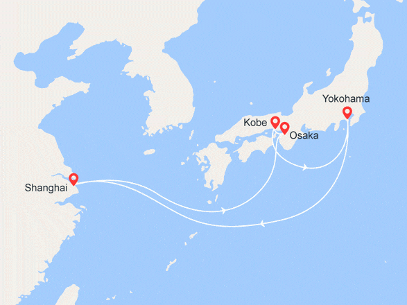 itinéraire croisière Asie : Chine et Japon