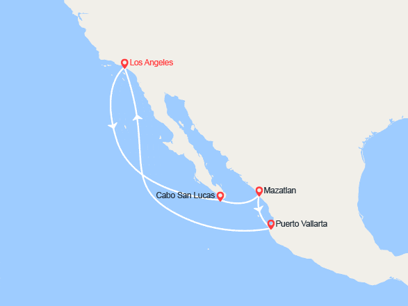 itinéraire croisière Caraïbes et Antilles : Côte Mexicaine