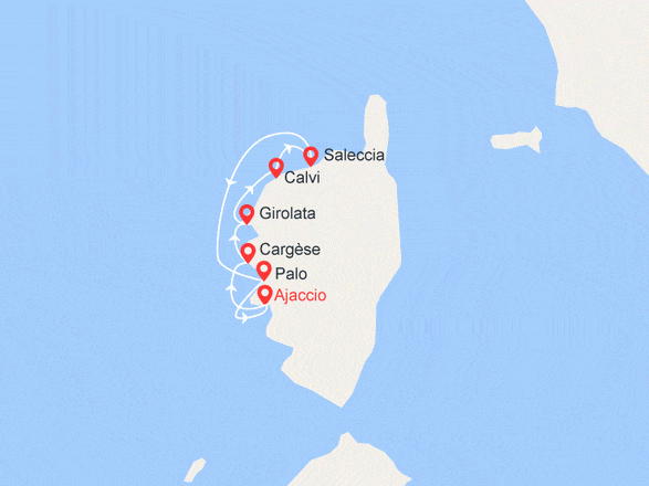itinéraire croisière Méditerranée : Croisière Corse - Vers Scandola