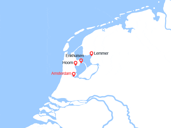 itinéraire croisière Europe du Nord : Croisière sur l'IJsselmeer, la perle de la Hollande (AIJ_PP)