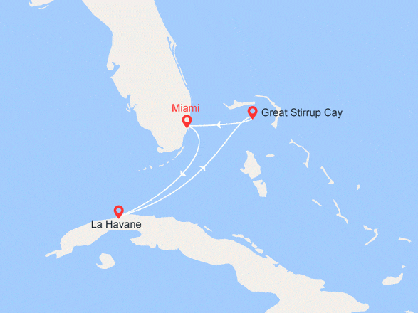itinéraire croisière Caraïbes et Antilles - Cuba : Cuba et Bahamas