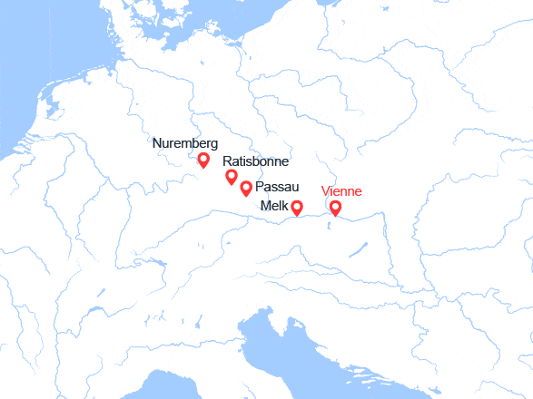 itin&eacute;raire croisi&egrave;re Danube : Danube : de Vienne à Nuremberg 