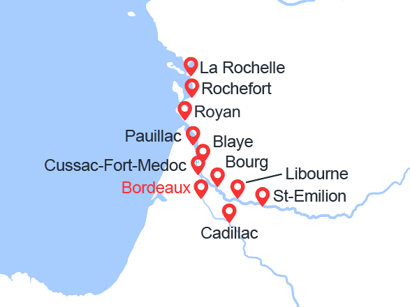 itinéraire croisière Gironde Garonne : De Bordeaux à Royan, l'estuaire de la Gironde, la Garonne et la Dordogne (BYA_PP)
