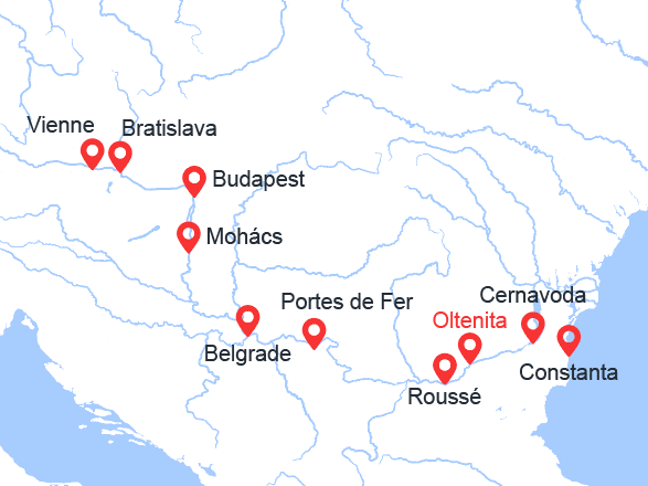 itinéraire croisière Danube : De la mer Noire vers le Danube Bleu (OVI_PP)