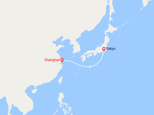 itin&eacute;raire croisi&egrave;re Asie : De Shangai à Tokyo 
