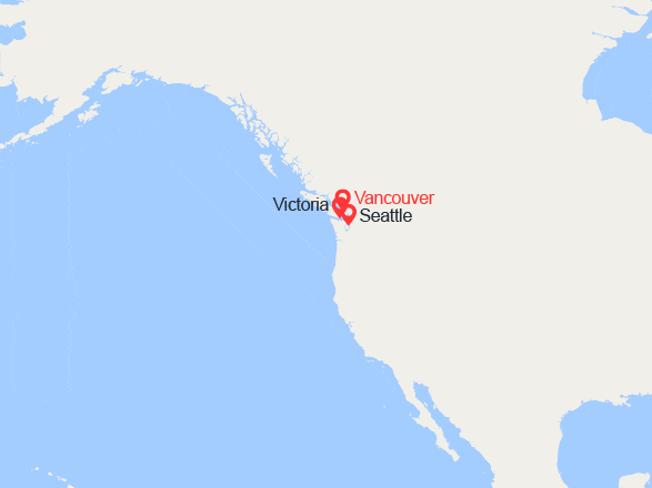 itin&eacute;raire croisi&egrave;re Amérique du Nord : De Vancouver à Washington 