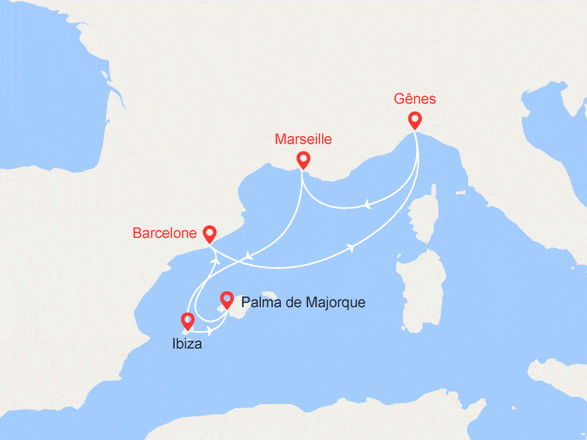 itinéraire croisière Iles Baléares : Découverte de la Méditérranée