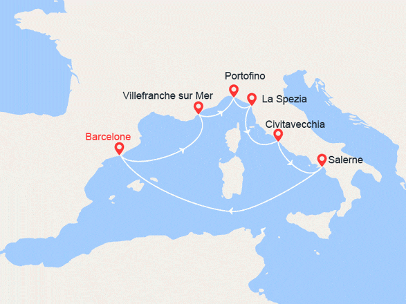 itinéraire croisière Méditerranée : Découverte de la Méditérranée