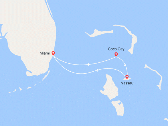 itinéraire croisière Caraïbes et Antilles : Détente aux Bahamas