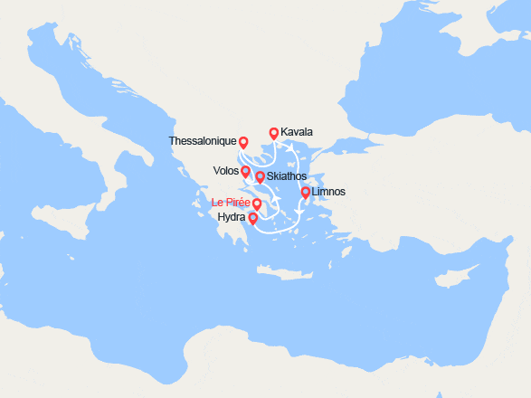 itin&eacute;raire croisi&egrave;re Iles grecques : Douceur automnale en mer Egée  