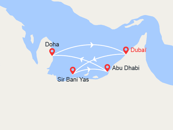 itinéraire croisière Moyen Orient : Dubaï, Abu Dhabi, Qatar