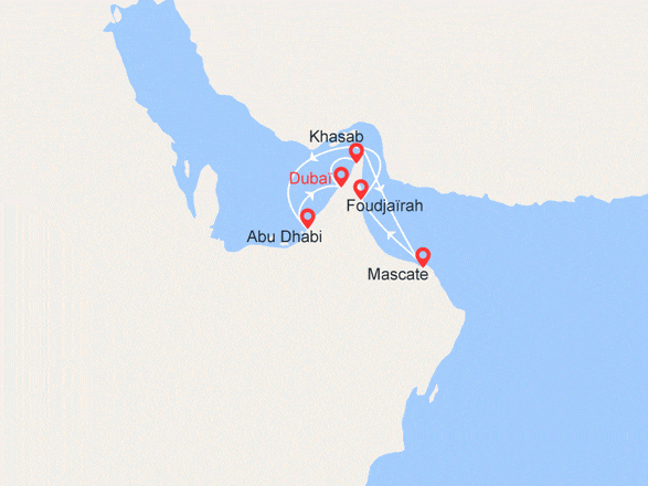 itinéraire croisière Moyen Orient : Dubaï et les légendes d'Arabie