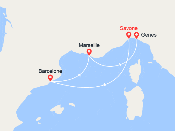 itinéraire croisière Méditerranée : Echappée en Méditerranée